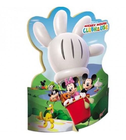 Enfeite De Mesa Mickey Club House Dupla Face 42x32cm Unidade